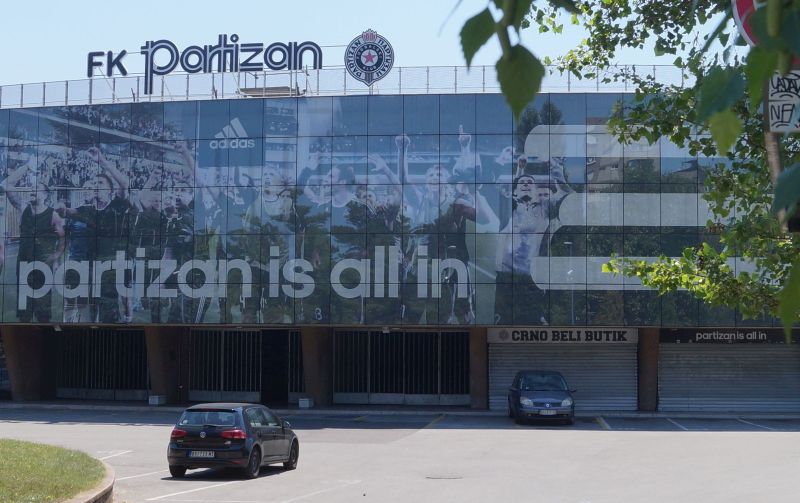 Stadion piłkarskiego klubu Partizan w Belgradzie